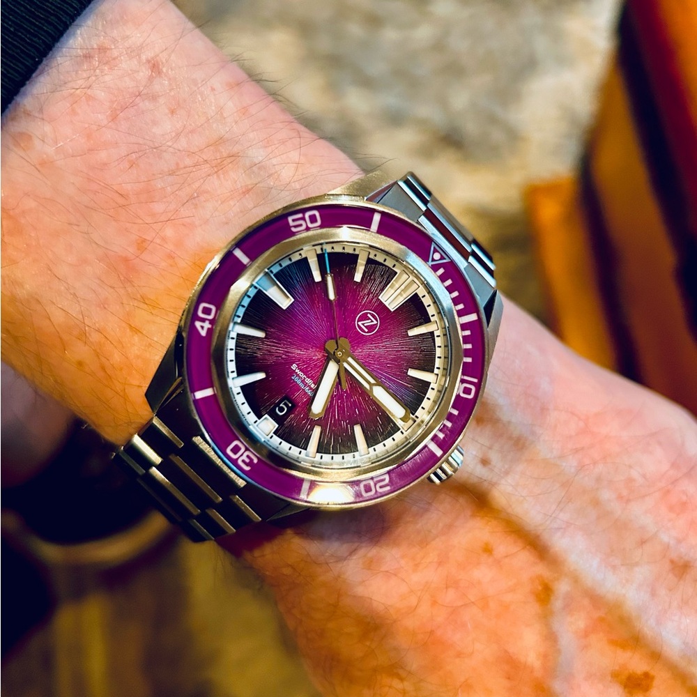 * SOLD * Automatic Zelos Swordfish 42mm SSteel Nebula 2025 Release Complete Set